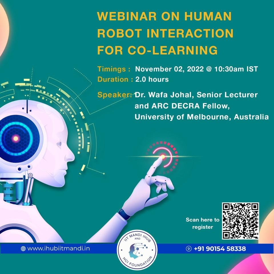 Webinar on Human Robot Interaction for Co-Learning